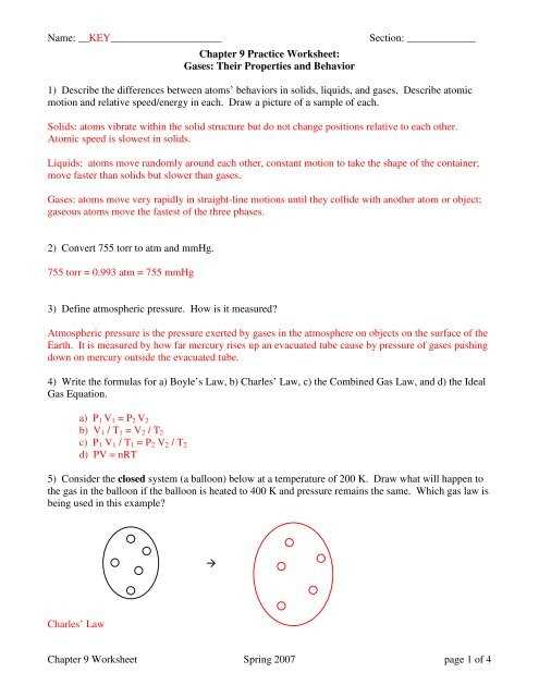 boyles law practice answer key