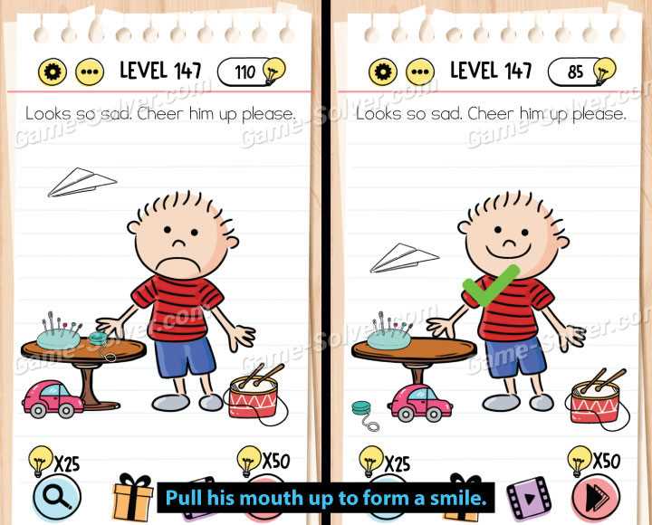 brain test level 147 answer key