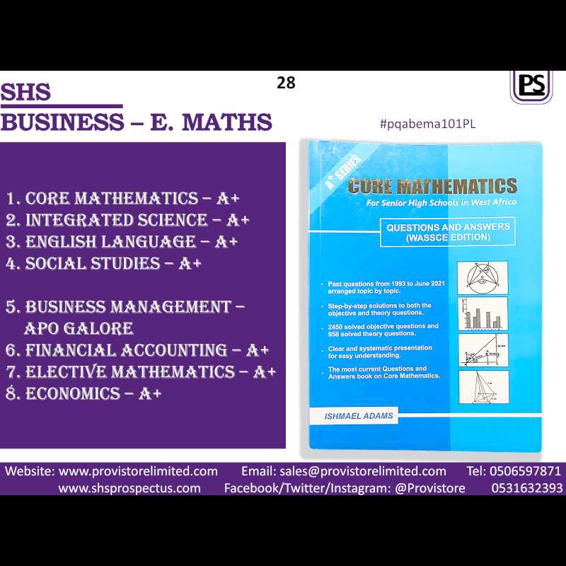 business math elective answer key