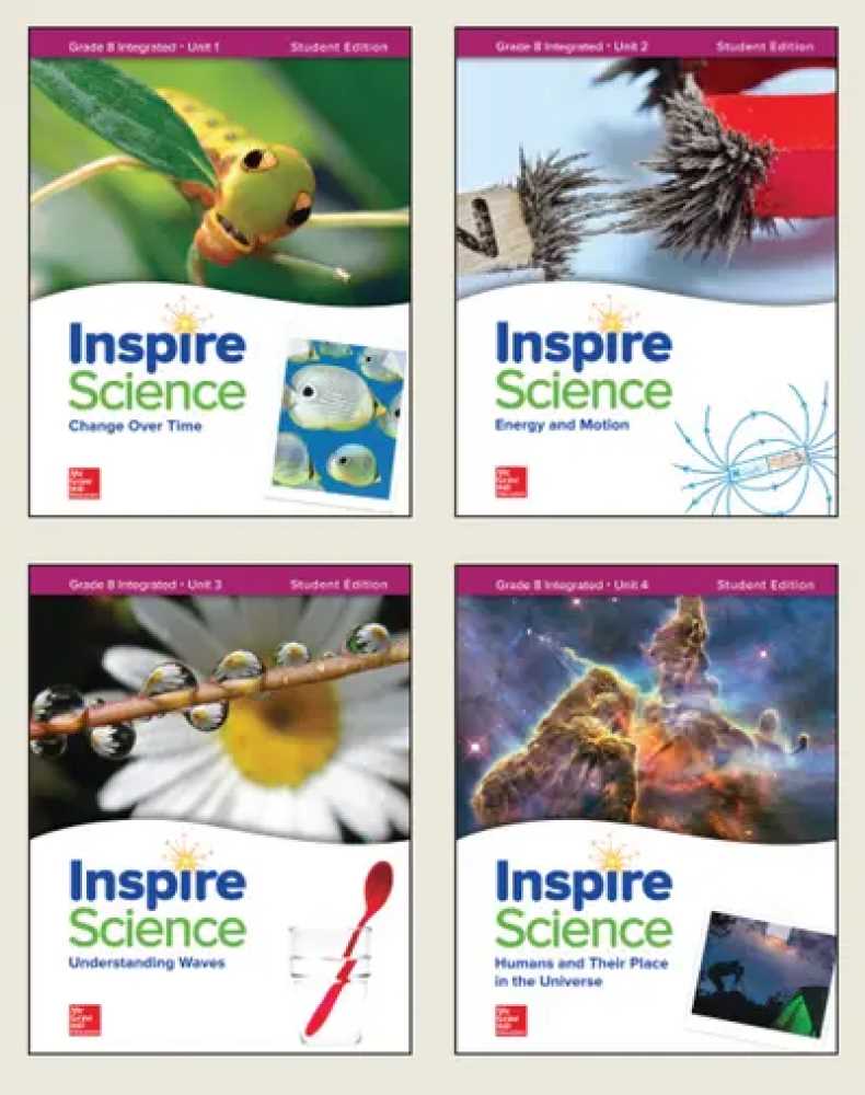 california inspire science grade 8 answer key