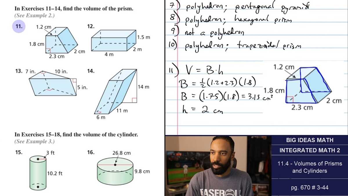 cc geometry volume prisms and cylinders answer key