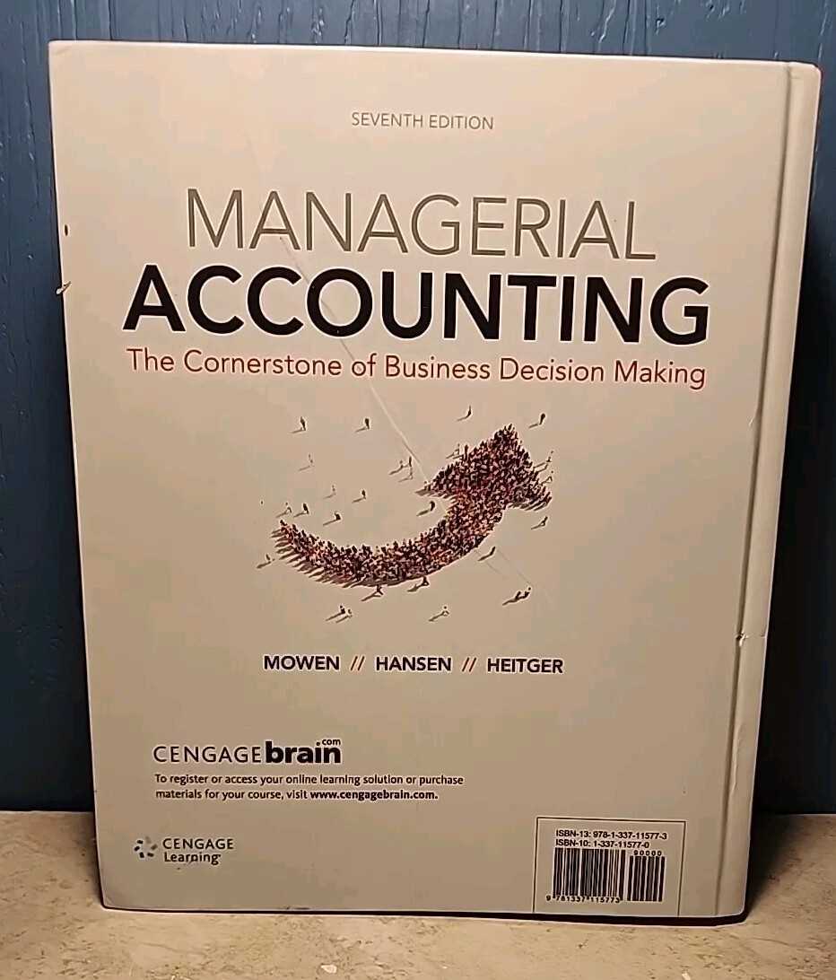cengage financial and managerial accounting answer key