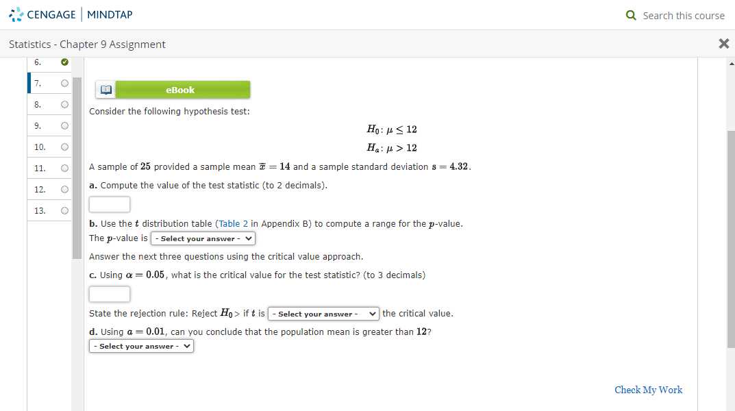 cengage learning answer key