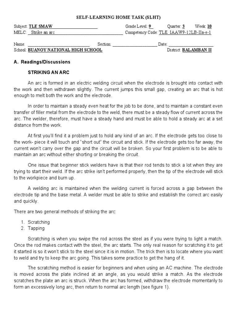 chapter 10 smaw striking an arc answer key chapter 10 smaw striking an arc answer key