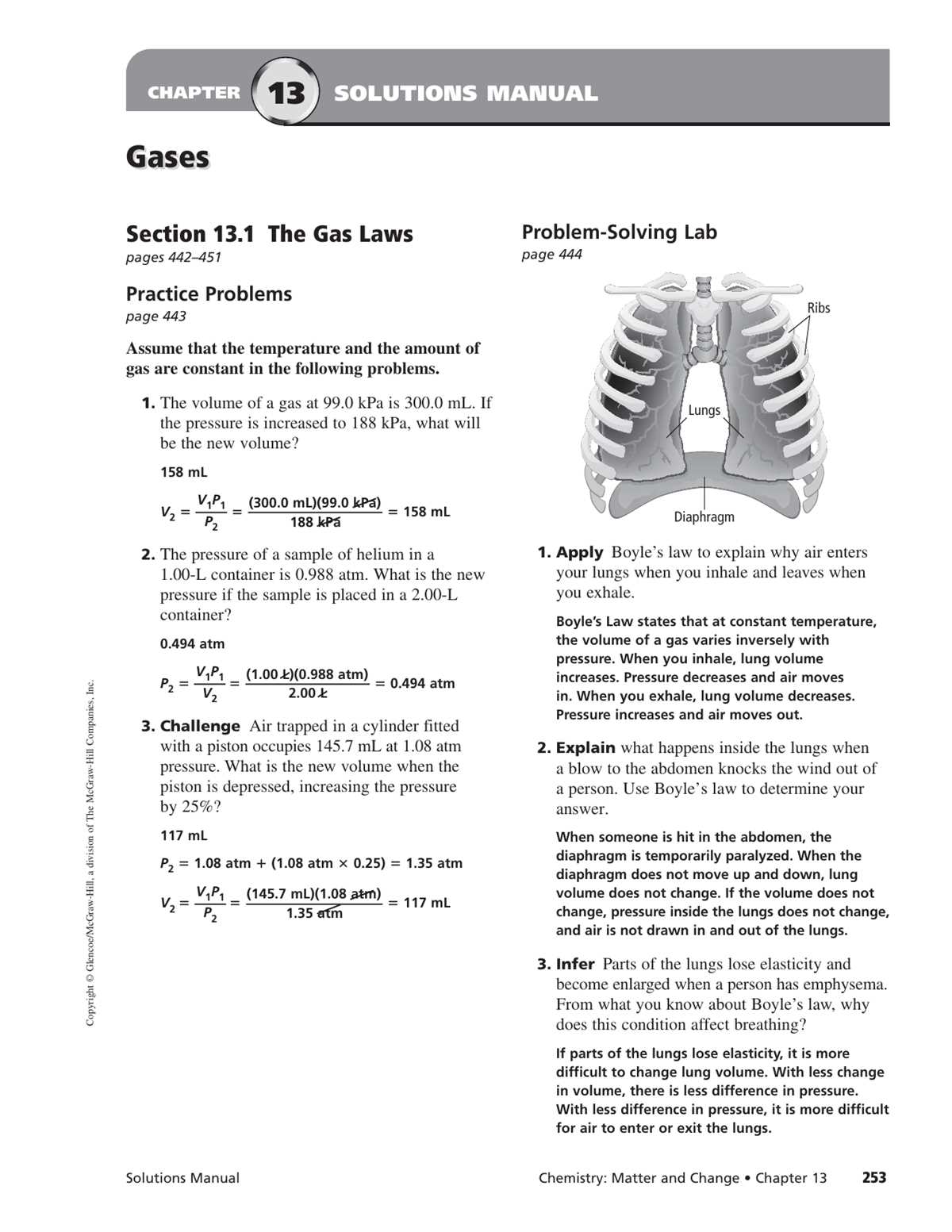 chapter 13 study guide gases answer key