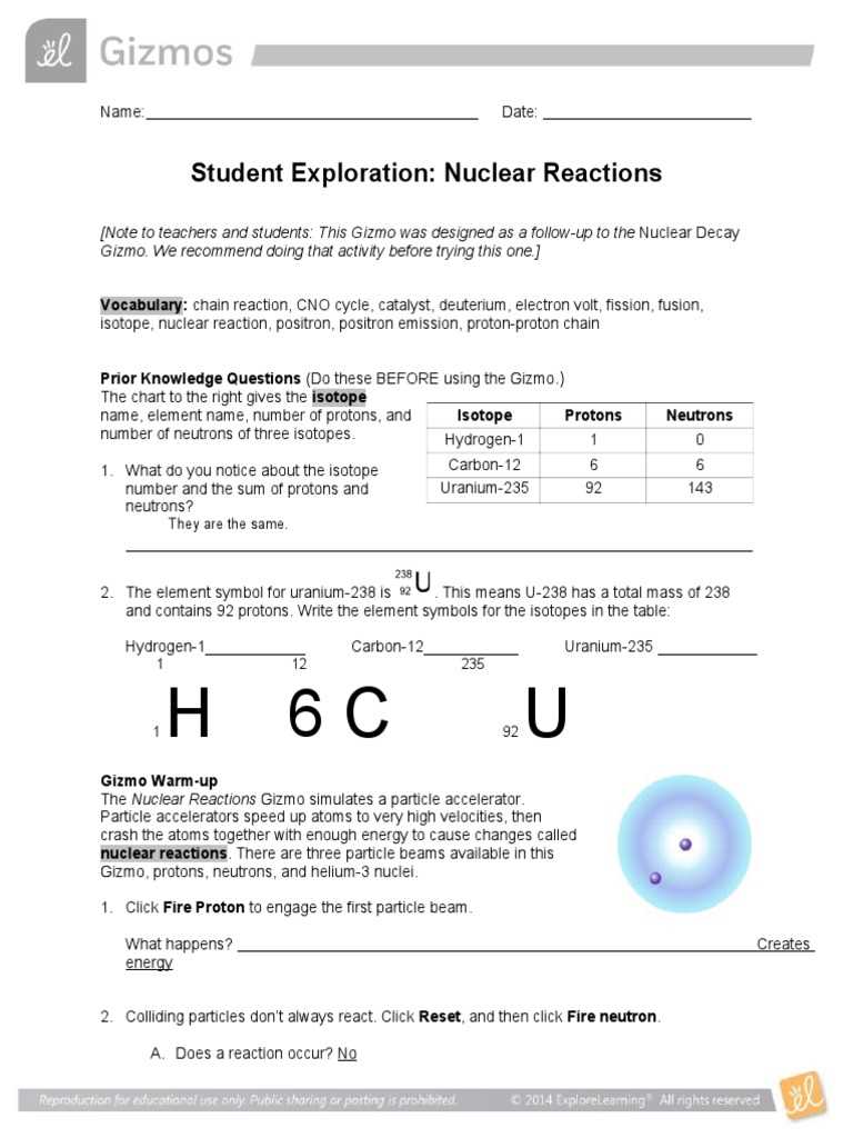 chapter 24.3 study guide nuclear reactions answer key