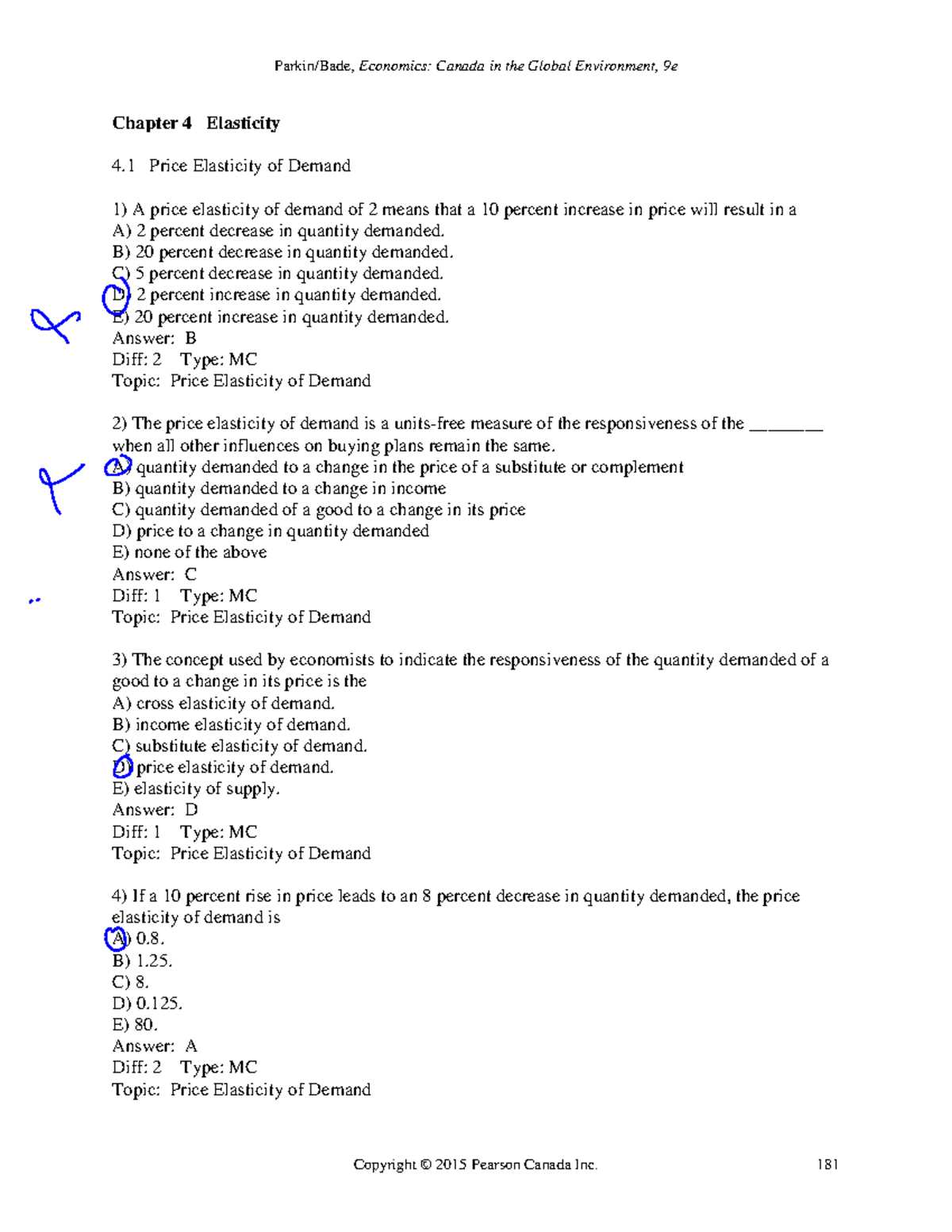 chapter 4 demand and elasticity worksheet answer key
