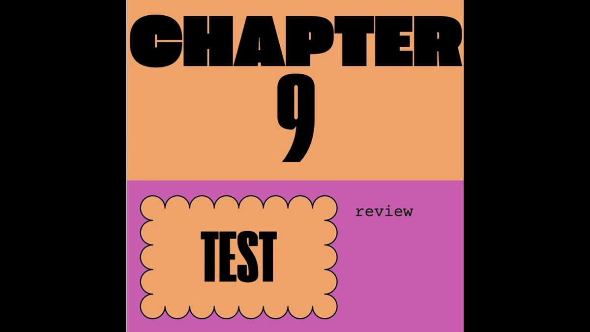 chapter 9 review answer key