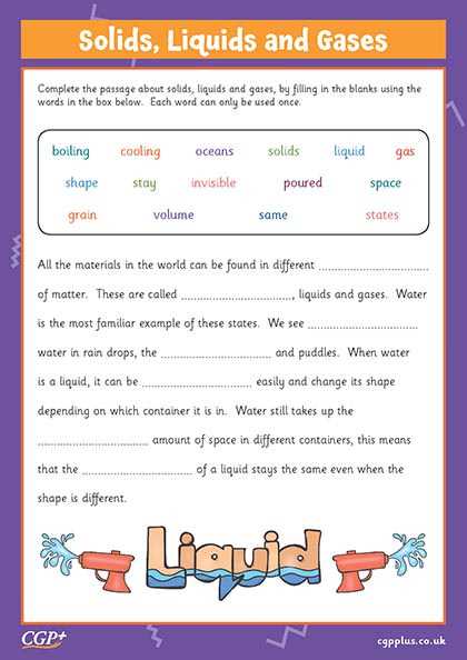 chapter review solids liquids and gases answer key