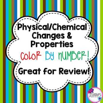 color by number physical/chemical changes answer key