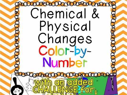 color by number physical/chemical changes answer key