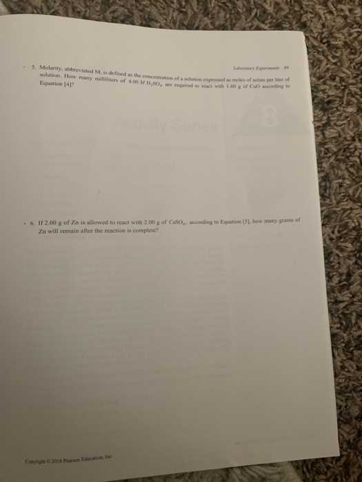 chemquest 34 percent yield answer key