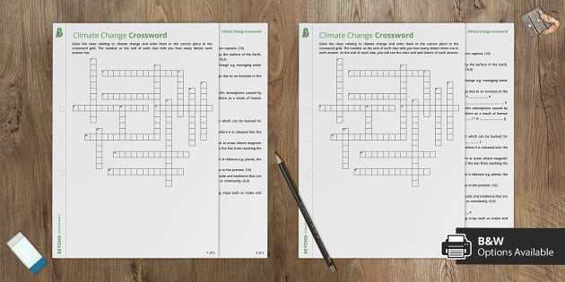 climate and climate change answer key