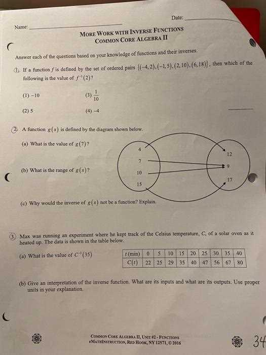 common core algebra 2 unit reviews unit 5 answer key