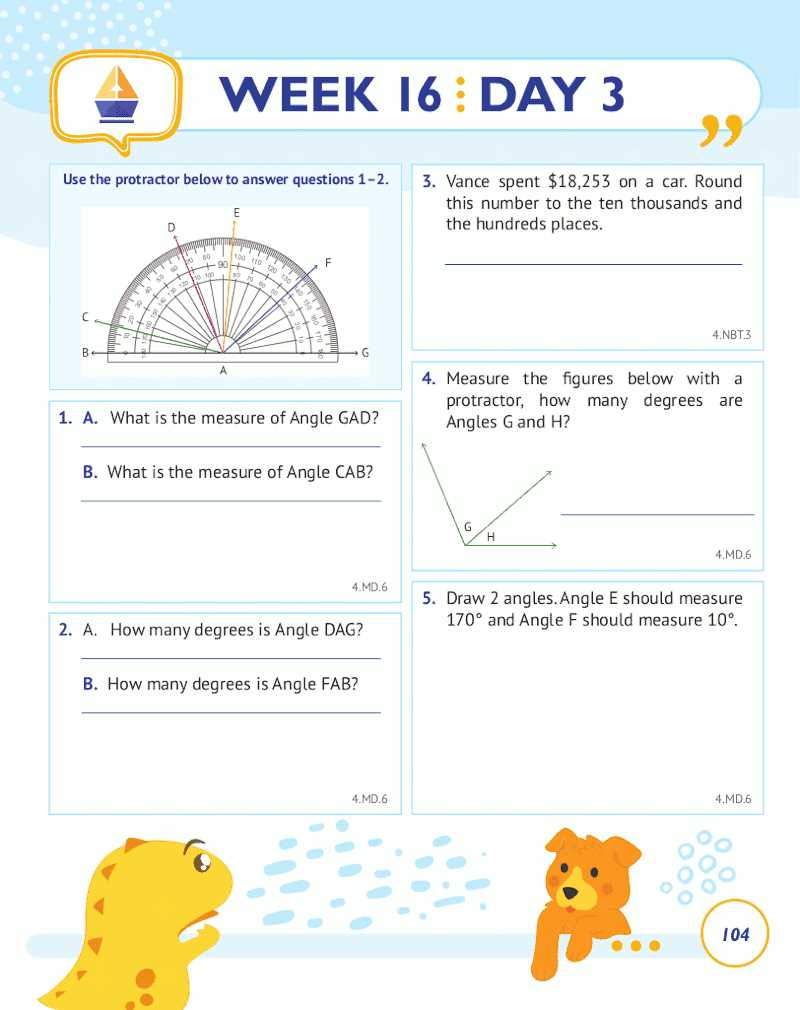 common core standard 4.nbt.b.6 answer key