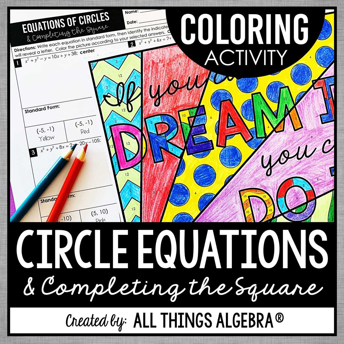 completing the square homework answer key