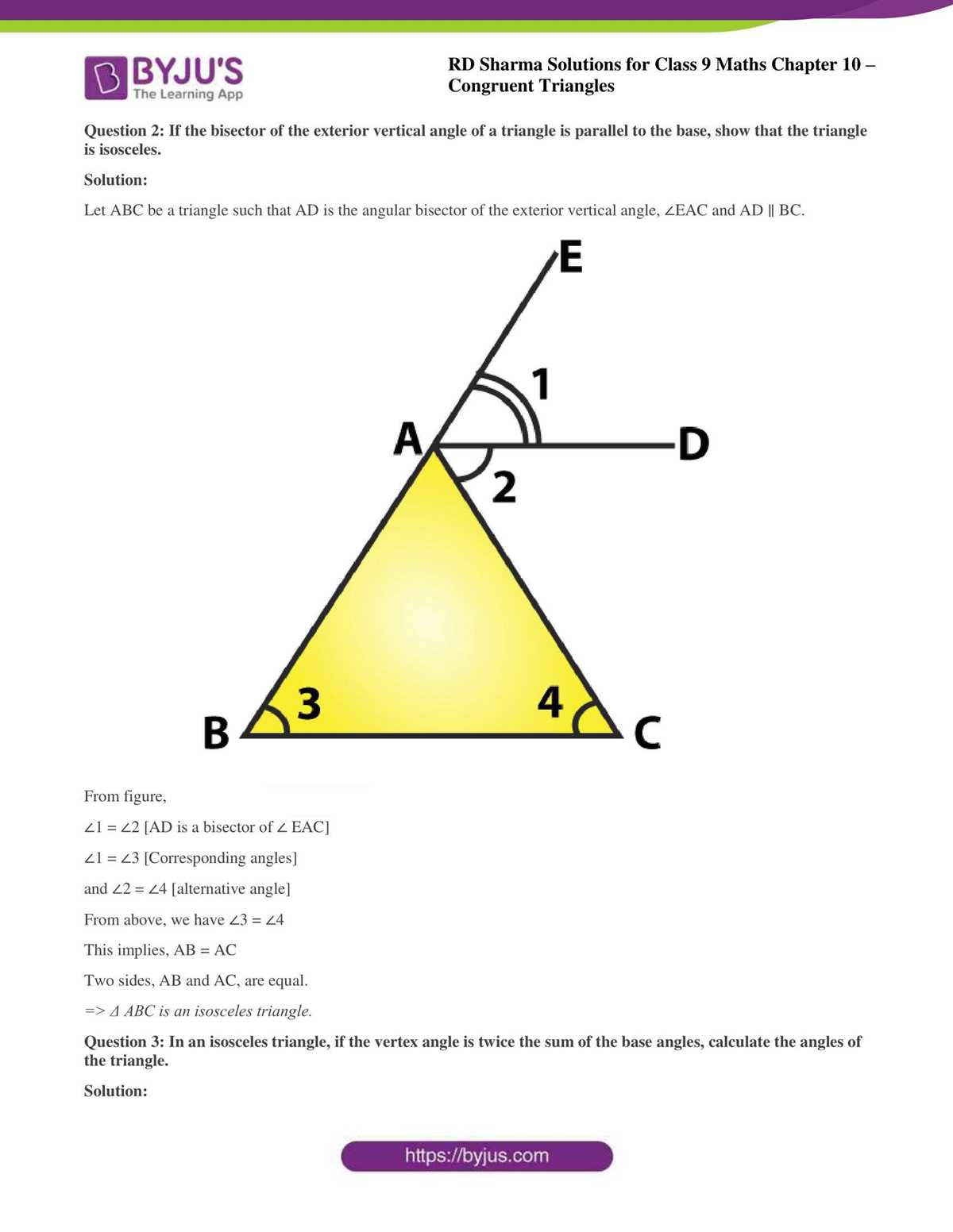 congruent triangles practice answer key 9th grades math