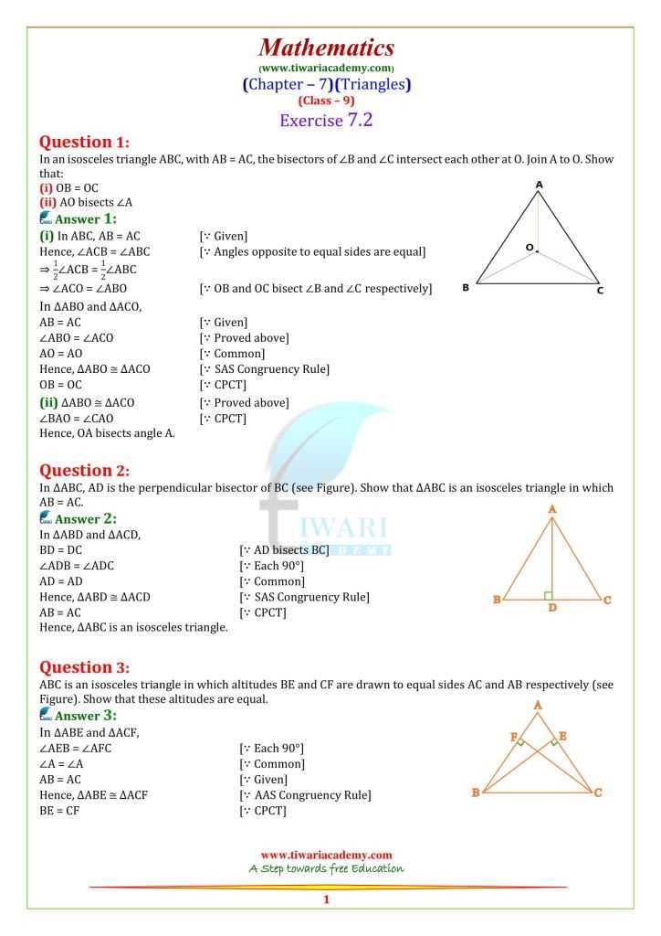 congruent triangles practice answer key 9th grades math