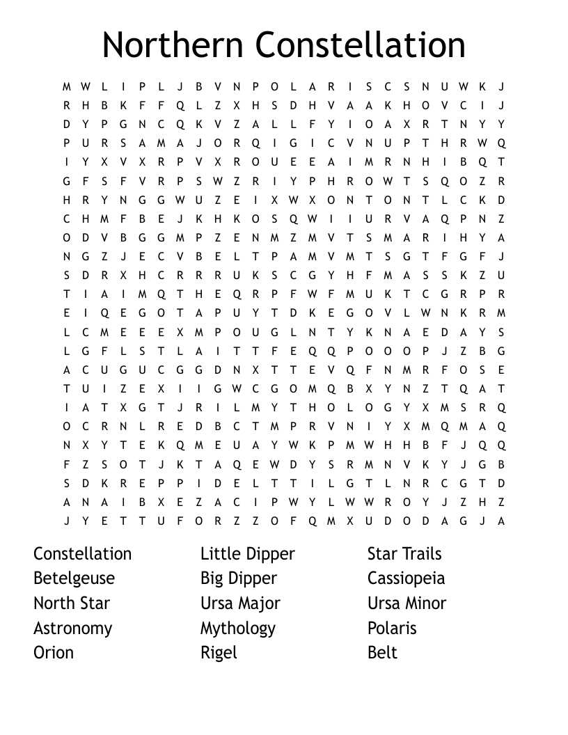 constellations answer key