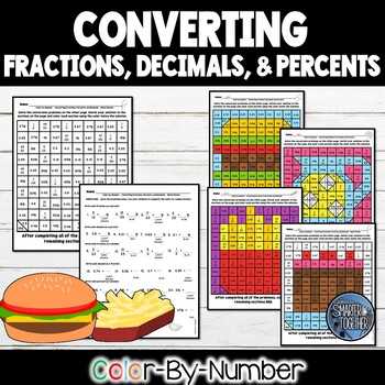 converting fractions decimals and percents answer key