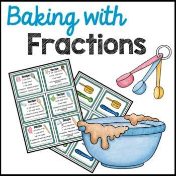 cooking with fractions math activity 10 answer key