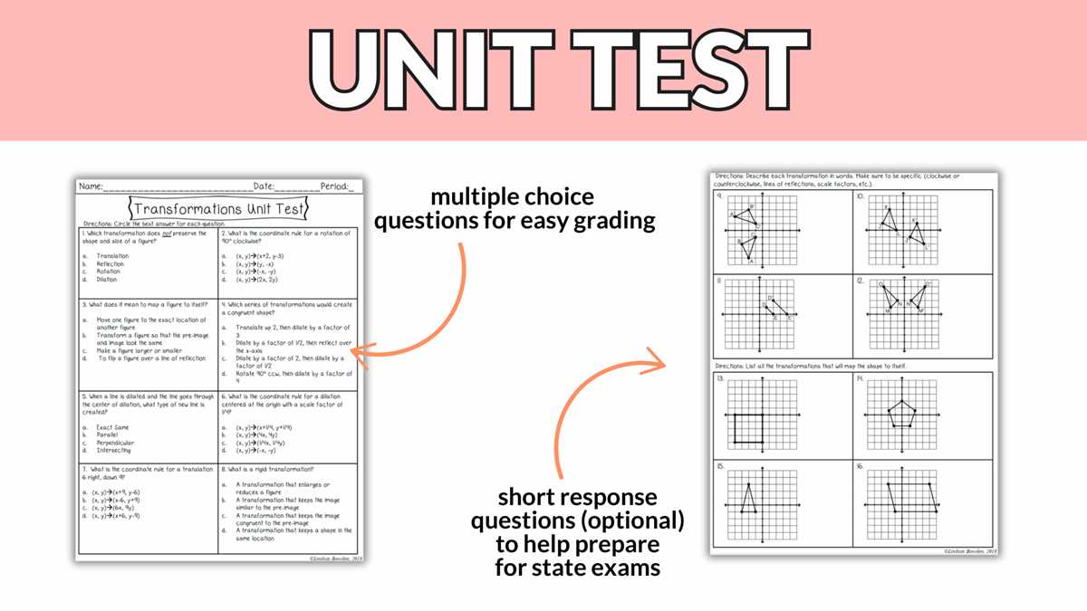 coordinate geometry test review sheet answer key
