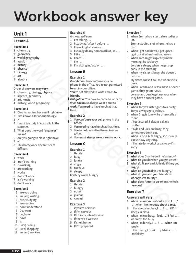 course 3 answer key