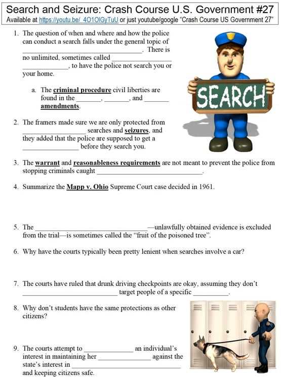 crash course us government answer key