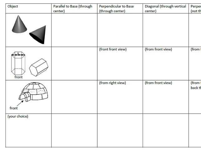 cross sections of three dimensional figures answer key cross sections of three dimensional figures answer key