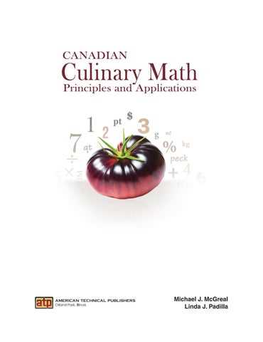 culinary math skills answer key