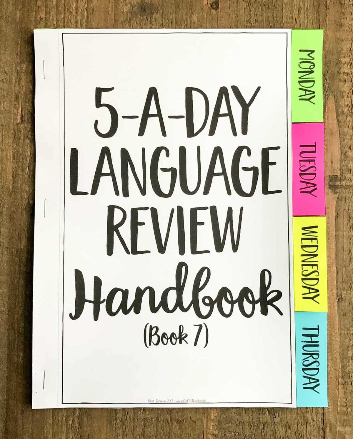 daily language review grade 7 answer key week 10
