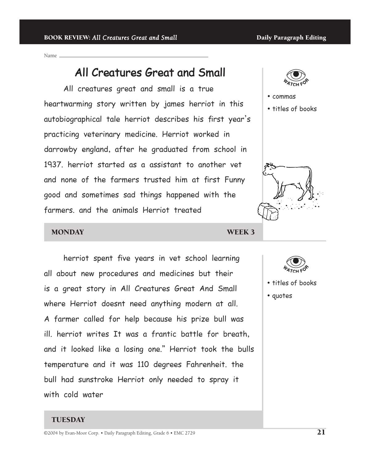 daily paragraph editing grade 6 answer key peru& 39 daily paragraph editing grade 6 answer key peru& 39