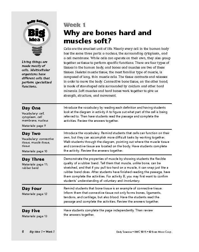 daily science grade 5 answer key