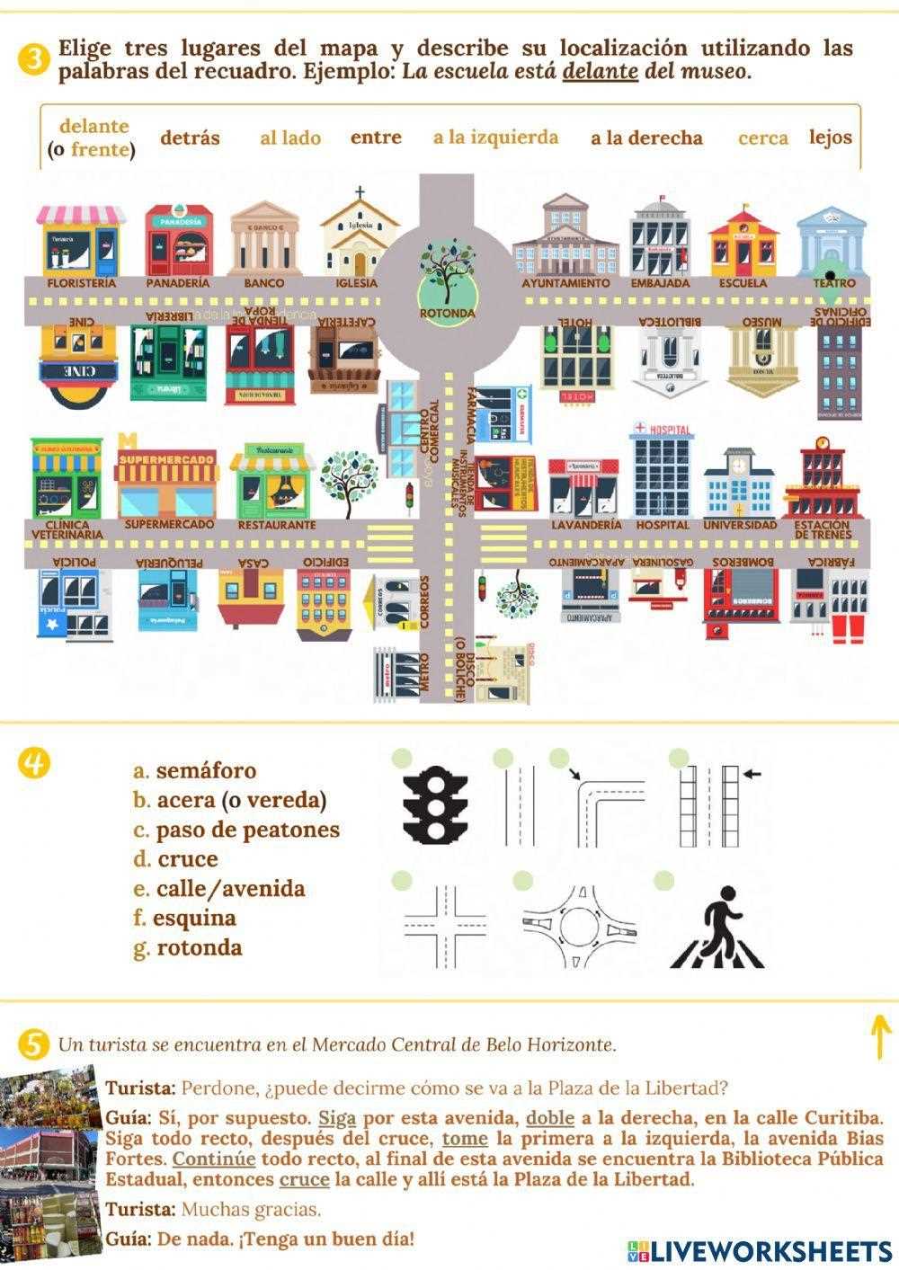 dando direcciones en espanol answer key
