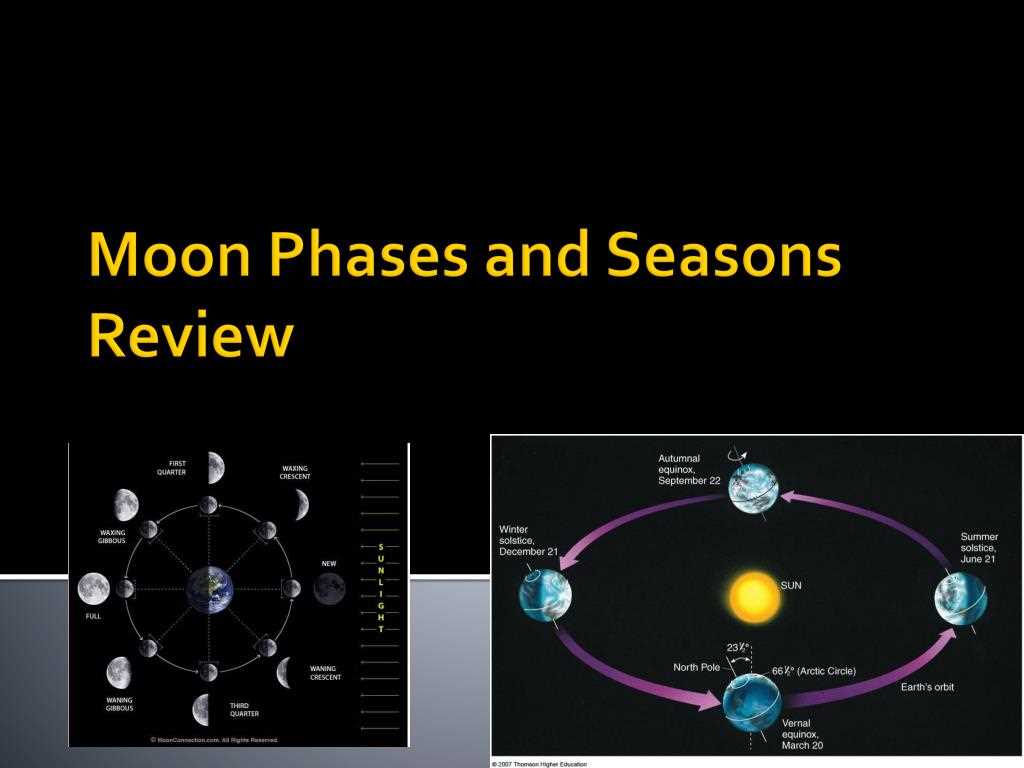 day and night seasons moon phases test review answer key