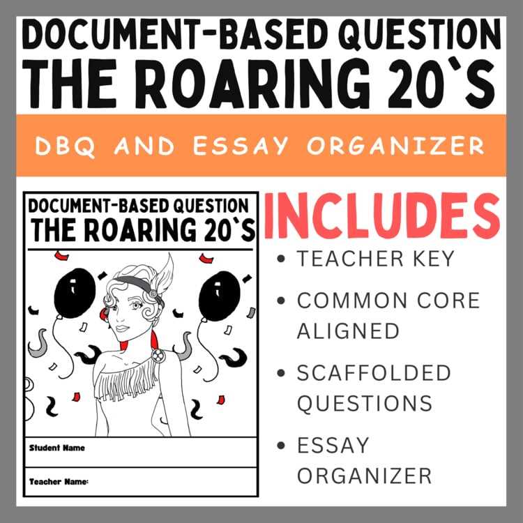 dbq on the roaring twenties answer key