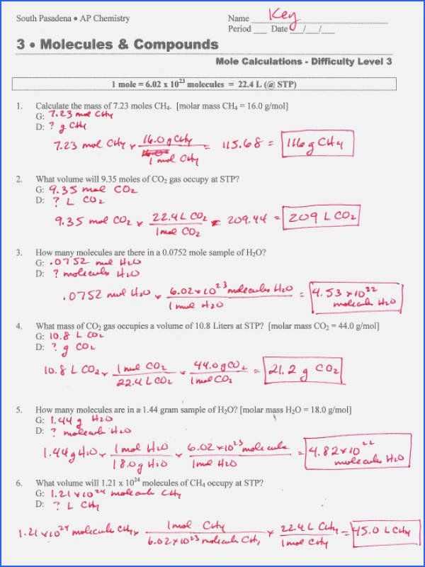 density worksheet physical science answer key