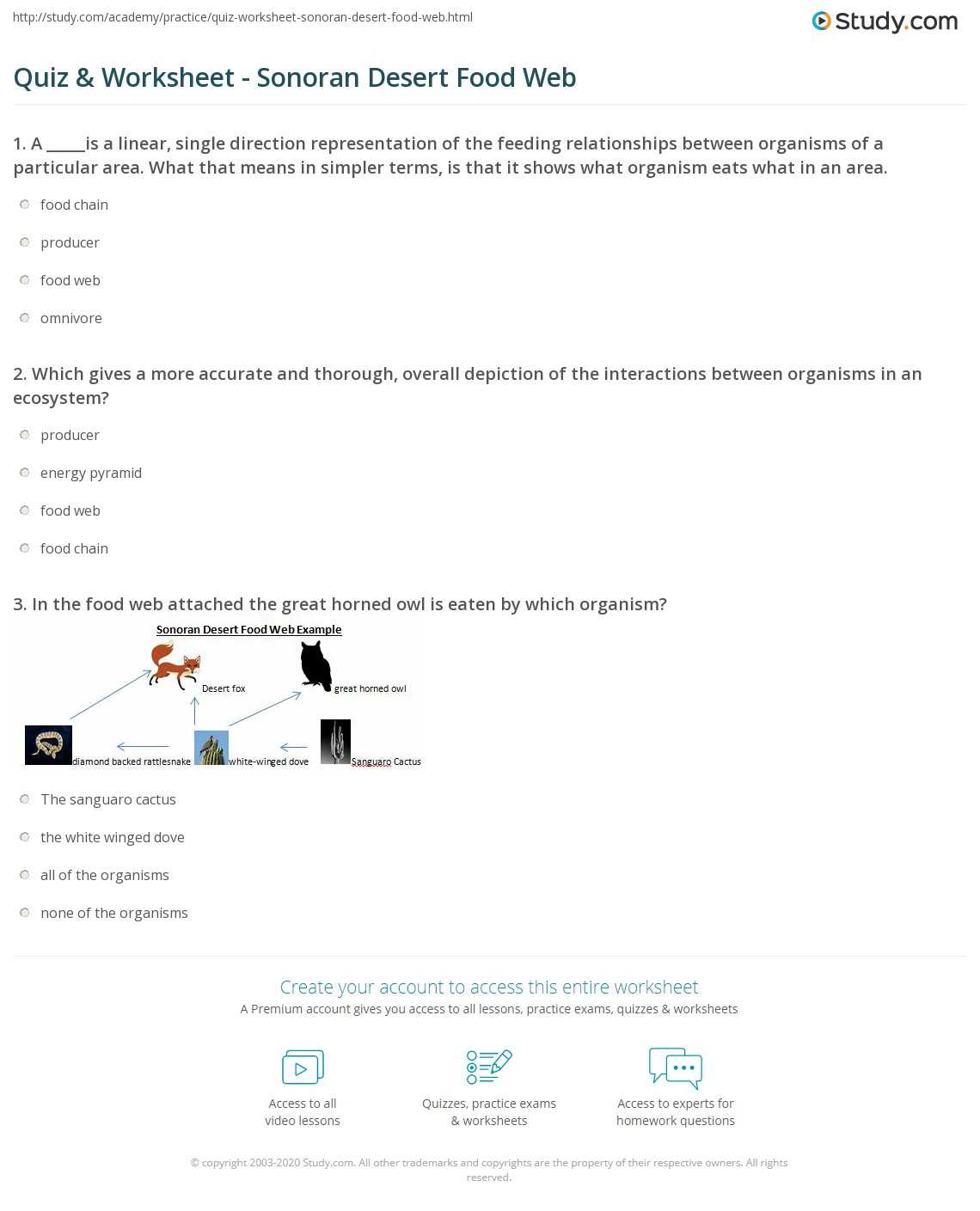 desert biome multiple choice questions answer key
