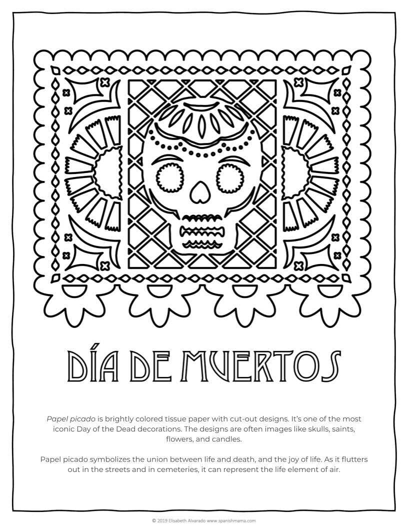 dia de los muertos word search answer key