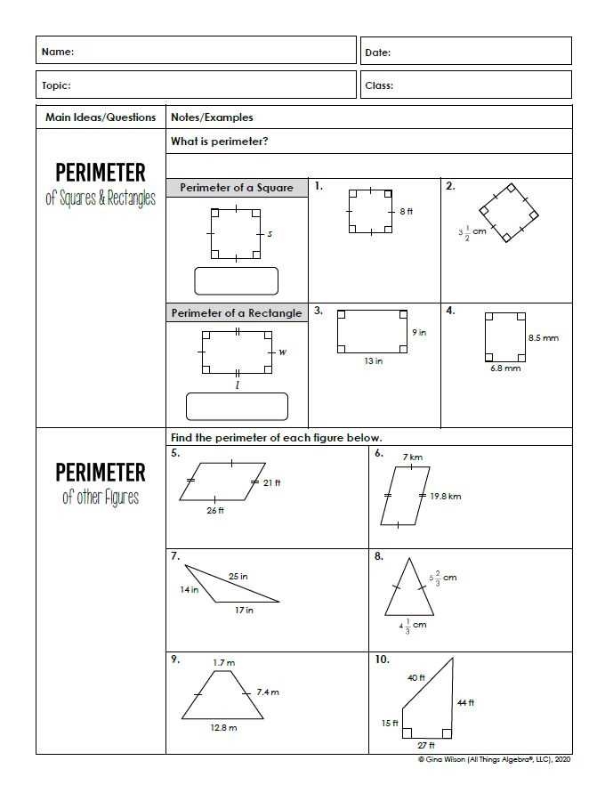 dimensions math 7a answer key