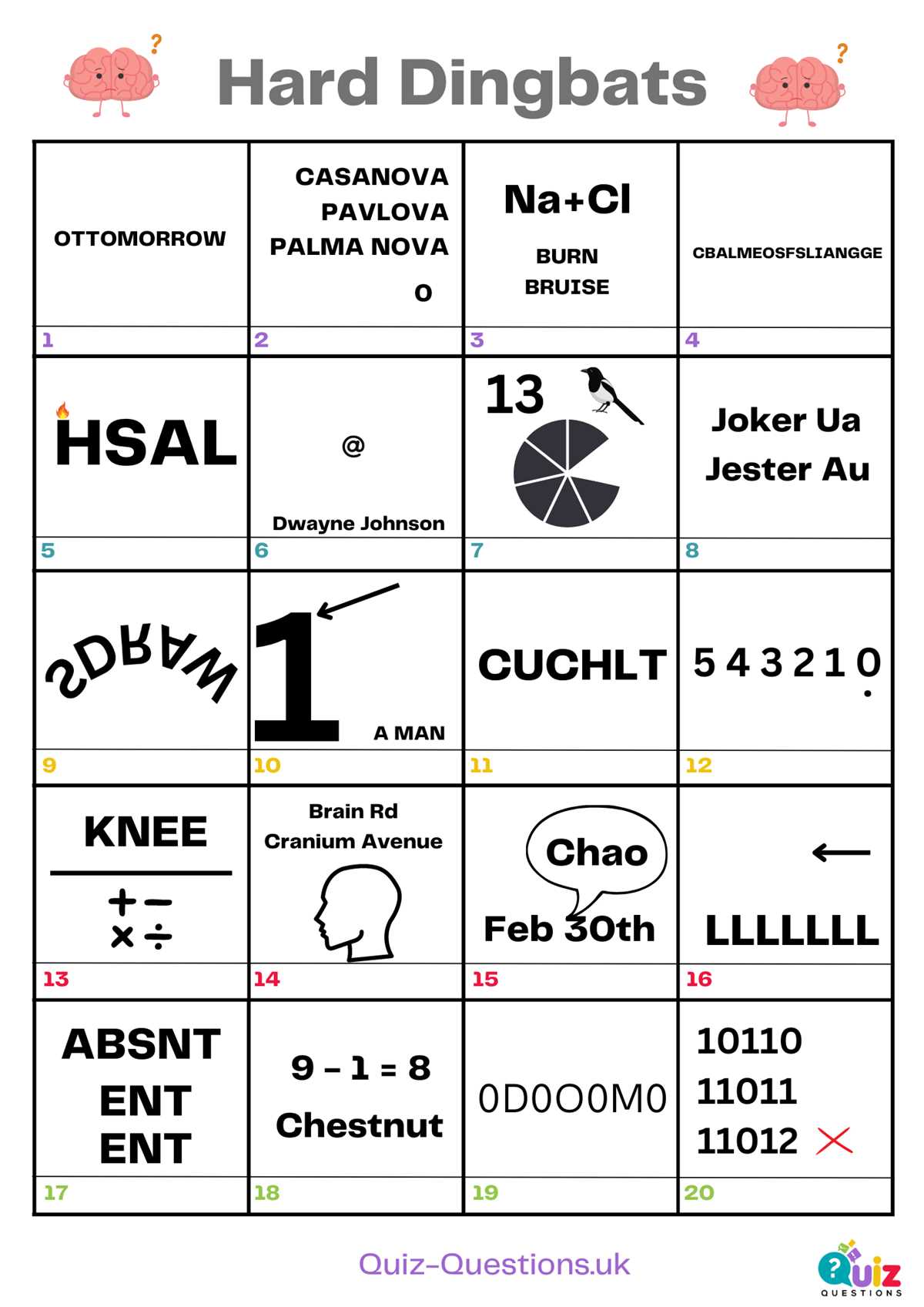dingbats answer key