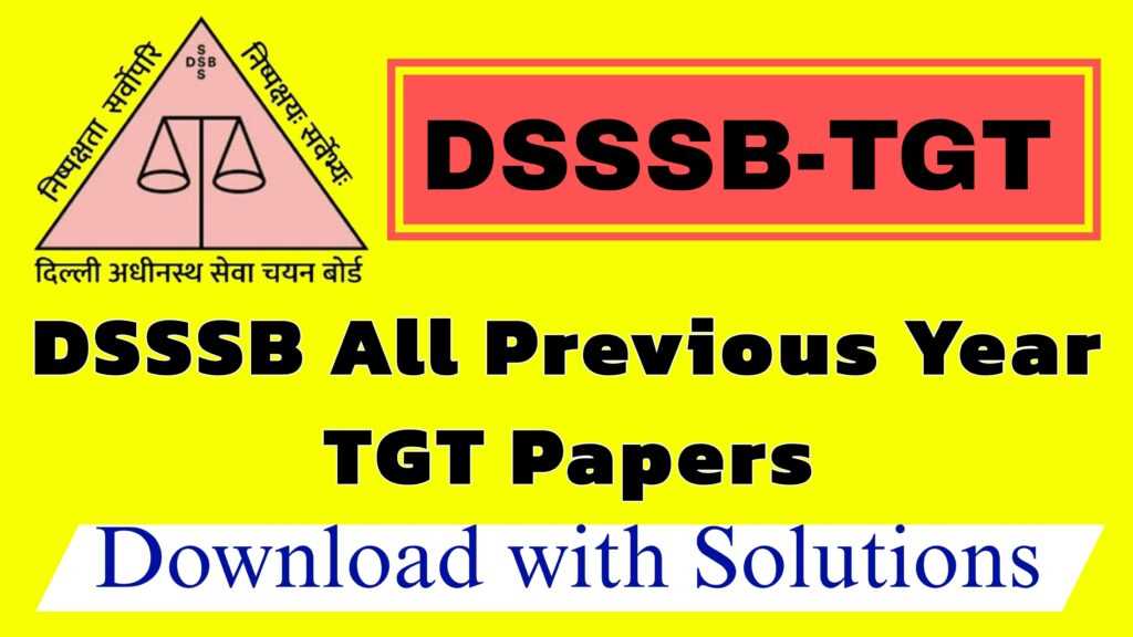 dsssb tgt natural science answer key