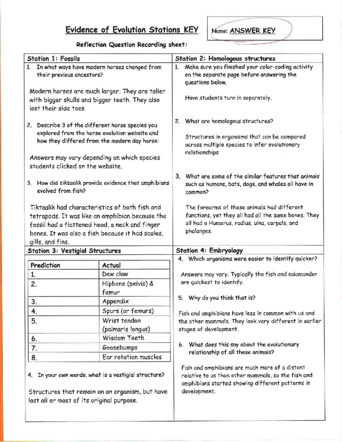 eco station review answer key