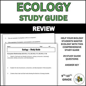 ecology study guide answer key