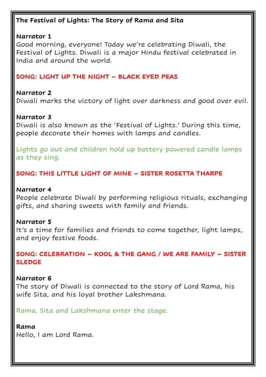 ela grade 6 answer key diwali indian festval lights
