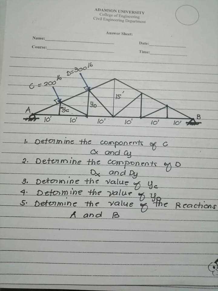 engineering answer key