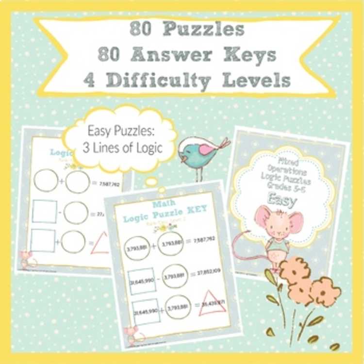enrich operations puzzles answer key