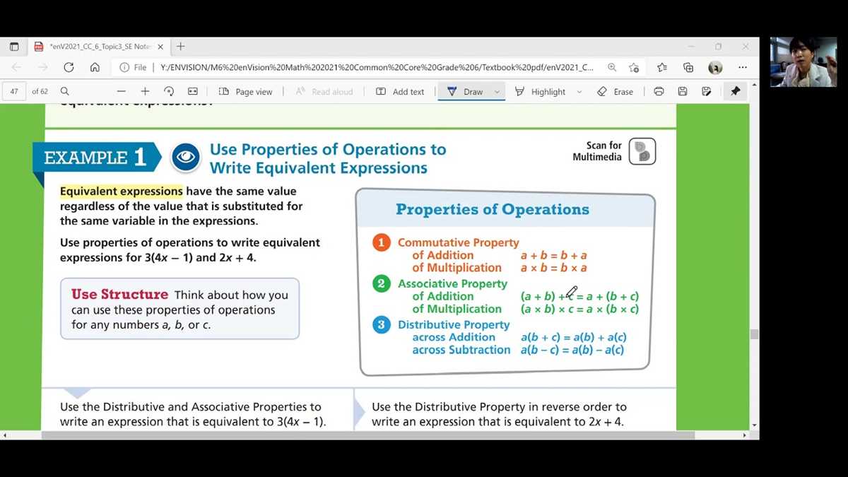 envision math 6th grade answer key