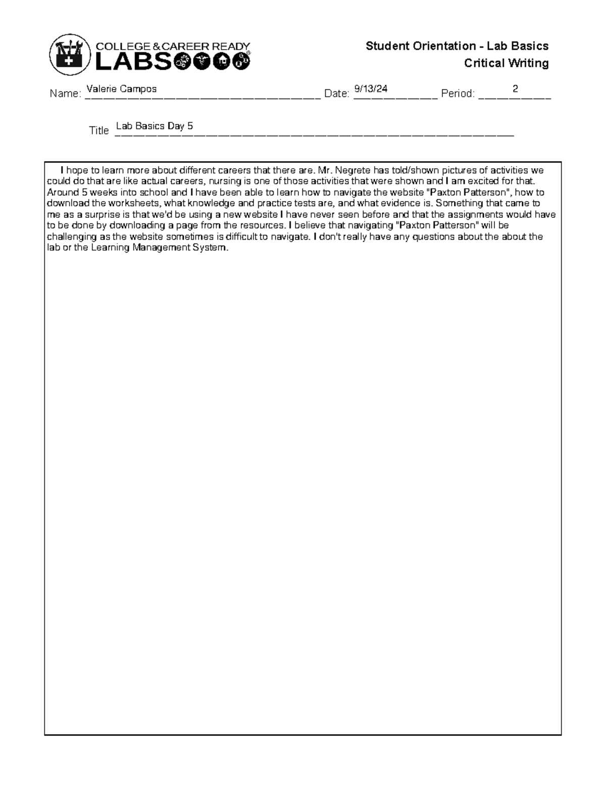 examining your credit report chapter 4 lesson 3 answer key