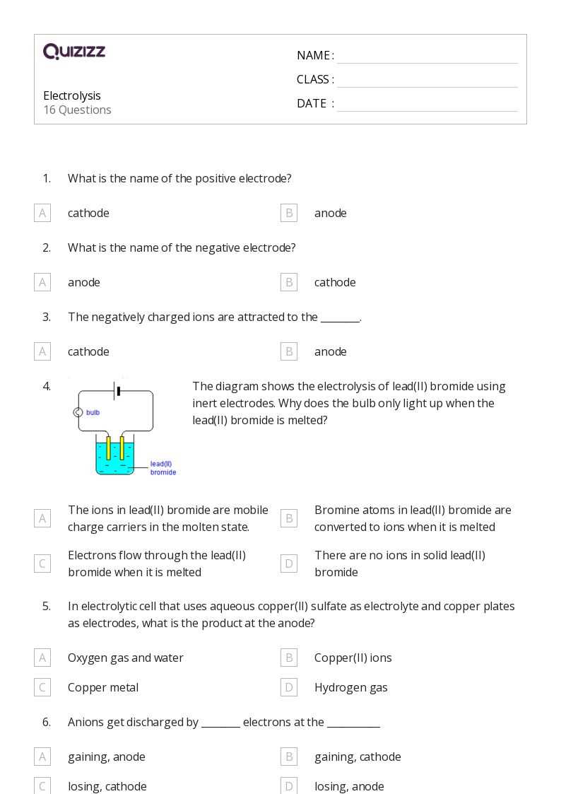 faradays law pogil answer key
